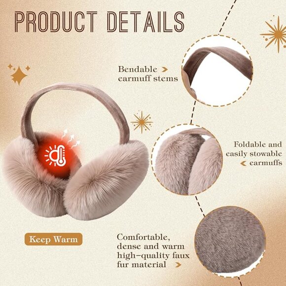 Winter Ear Tan Muffs